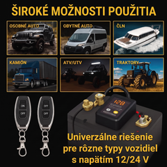 MASTERTRONIC 220 – Inteligentné relé na spínanie a odpájanie batérie s diaľkovým ovládaním 12/24 V